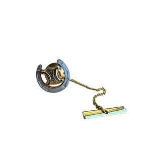 Celine Horse Shoe Tie Pin